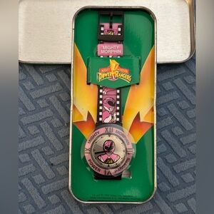 Watch, Mighty Morphins Pink Power Rangers vintage rare 1994 collectible Kimberly